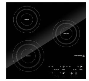 GS/CE/CB Khung Thép Không Gỉ Hybrid Countertop Phạm Vi Cảm Ứng Bếp Hồng Ngoại Cảm Ứng - Product Image 5