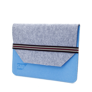 Sac pour ordinateur portable pliable en feutre de polyester multifonctionnel de nouvelle conception avec fermeture à glissière, style européen pour l'utilisation d'ordinateurs portables - Product Image 2