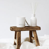BESTCERA Décoration d'Intérieur Élégamment Conçue Luxe Céramique Diffuseur de Roseaux d'Huiles Essentielles et Ensemble de Pots à Bougies