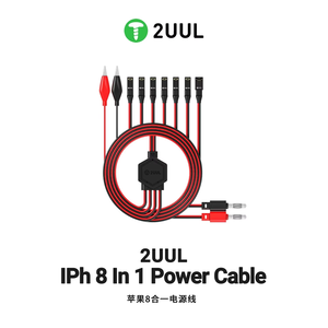 2UUL PW01 Câble d'alimentation ultra souple 8-en-1 pour l'activation et le démarrage des cartes mères d'autres appareils, pour outils de réparation et rangement de tournevis - Product Image 1