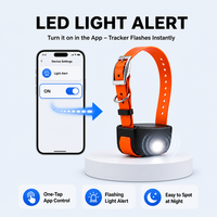 Collier de suivi GPS pour animaux de compagnie IP67 avec son et lumière, recherche 4G multibandes mondiale, alertes anti-perte et anti-évasion, autonomie de 20 jours, localisateur pour chien