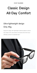 AG08 Trends Lightweight Smart Glasses Wireless 800W Pixels Camera Flip Waterproof Travel AI Translation for Hands-Free Filming - Product Image 6