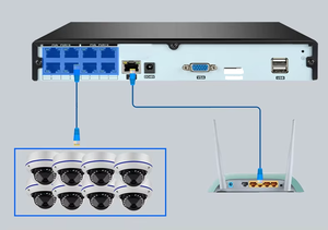 Jianvision 8MP 4K IP PoE kim loại Dome Hệ thống <span class=keywords><strong>camera</strong></span> <span class=keywords><strong>8CH</strong></span> hệ thống giám sát IP66 không thấm nước tầm nhìn ban đêm góc rộng NVR hỗ trợ - Product Image 5