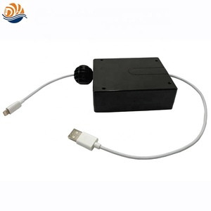 Enrouleur de cordon de traction latéral 2M petit ressort rétractable 2.0 enrouleur de câble USB pour la charge - Product Image 4