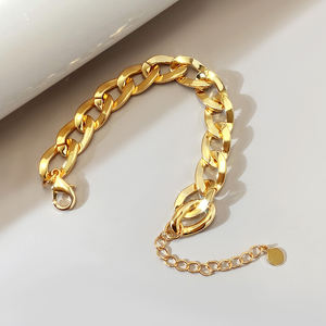 Cuba Charm Hip Hop Trendy Brass <b>Bracelet</b> <b>for</b> <b>Men</b> 18K Gold Plated Party - Product Image 2