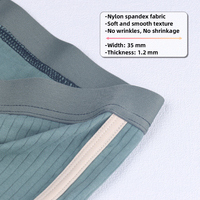 Bande élastique en nylon 66 de 35 mm, de haute qualité, douce et lisse, respectueuse de l'environnement, pour sous-vêtements et caleçons.