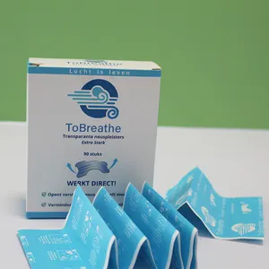 Custom Wholesale Breath Nasal Strips 3 supports Stop Snoring Right Aid Nose Patch Good Sleeping Patch