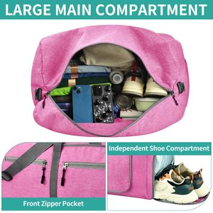 40L Foldable Duffle <b>Bag</b> Travel & Weekender <b>Bag</b> <b>Overnight</b> <b>Bag</b> Gym <b>Bag</b> - Product Image 4
