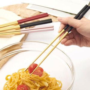 Ensemble de couverts écologiques en acier inoxydable pour enfants, baguettes polies avec étui de voyage pour pique-niques - pour hôtels - Product Image 3