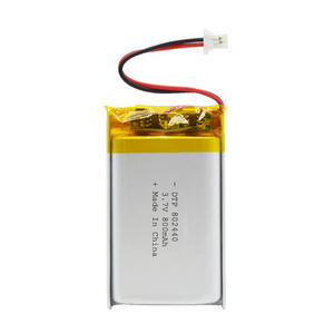 Rechargeable lithium polymer <span class=keywords><strong>3</strong></span>,7 V 800mAh 802440 for toy - Product Image 2
