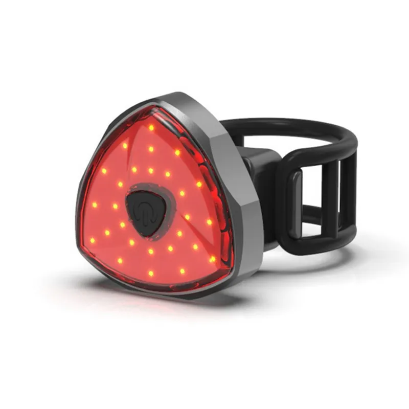 100 Lumen USB Rechargeable LED Rear Bike Light 6 Lighting Modes Heart Shaped Red LED Waterproof Bicycle Tail Light