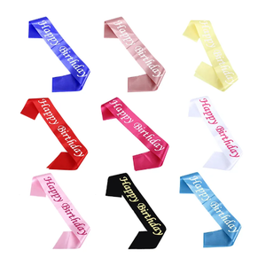 الجملة حزام الكتف عيد ميلاد الملحقات الطرف الكبار عيد ميلاد سعيد وشاح الساتان المرأة الأميرة وشاح الديكور - Product Image 1