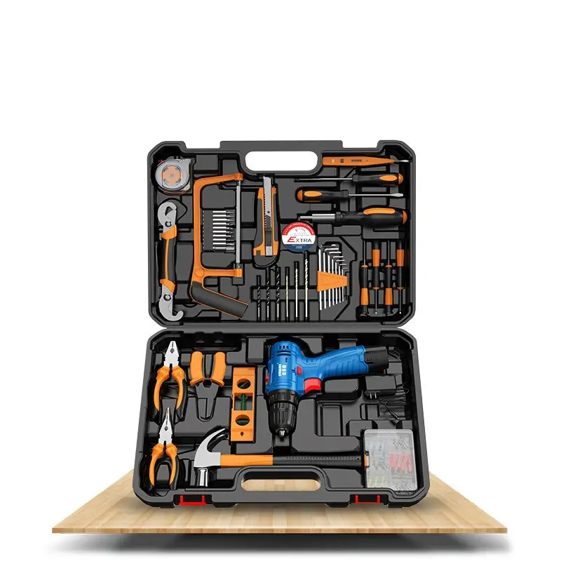 WHAMX 12v electric drill set household tool box