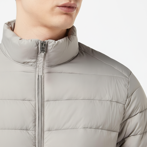 Veste matelassée décontractée pour homme 2025, écologique, respirante, à séchage rapide, personnalisable, col montant, logo frontal, manches longues, hiver - Product Image 1