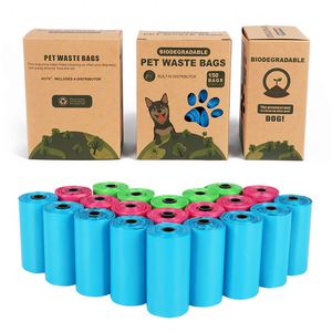 Sacs à déjections canines en gros avec distributeur mains libres et laisse, boîte à déchets parfumée personnalisable en plastique PE - Product Image 5