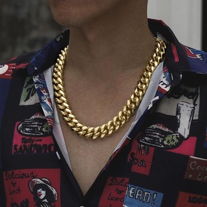 Collar de cadena cubana con diamantes de moissanita de lujo, más vendido, para hombres y mujeres, joyería de moda hip hop disponible a precio de exportación. - Product Image 1