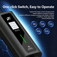 Chargeur EV portable WICEN 7kW à courant réglable, avec minuterie intelligente, pour la maison et les voyages, garantie 2 ans, certifié CE