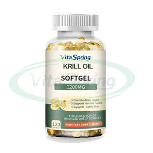 VitaSpring <span class=keywords><strong>OEM</strong></span> Antártico <span class=keywords><strong>Krill</strong></span> <span class=keywords><strong>Oil</strong></span> Softgel Cápsulas Halal Health Supplement Óleo de peixe Omega-3 DHA Omega 3 <span class=keywords><strong>Krill</strong></span> <span class=keywords><strong>Oil</strong></span> <span class=keywords><strong>Softgels</strong></span> - Product Image 1