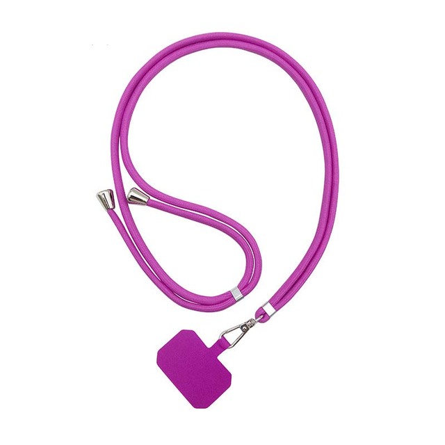 Adjustable Anti-Lost Cellphone Strap Universal Detachable Crossbody Safety Polyester Lanyards with Phone Case Hook and Patch
