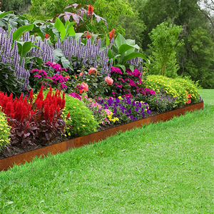 Borde de Metal Rústico Resistente a la Corrosión para Jardín, 8 Pulgadas, 6 Piezas, para Exteriores - Product Image 4