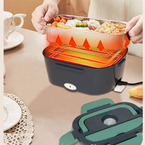 220V 110V dupla utilização Home Car portátil Lunch Box Leakproof Food Warmer Bacia do aço inoxidável - Product Image 3