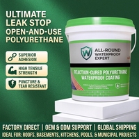 Revêtement imperméable professionnel en polyuréthane, peinture imperméable élastique à haute adhérence pour béton