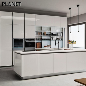 2021 Ready To Assemble Luxury Designs Melamine Kitchen Cabinet Cheap High Gloss Modern Kitchen Cabinets