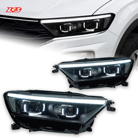 Feux de voiture pour T-Roc 2017-2021, projecteur de phare LED, signal dynamique DRL, 55W 6000K, nouveaux accessoires automobiles