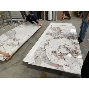 Pvc Marble Sheet Wall Panel For Interior Decoration Shower Wall Panels China Wholesale Interior Wall Cladding Panels