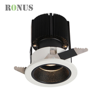 Spot LED encastré intelligent en aluminium réglable 9W COB pour la maison