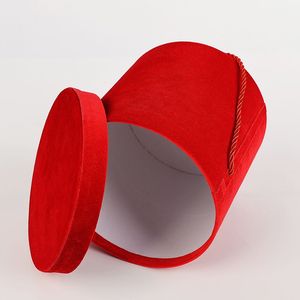 Elegante Scatola in Velluto per Fiori, Scatola Rotonda per Fioristi - Product Image 6