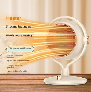 Nouveau radiateur électrique de bureau pour la maison, le bureau et la salle de bain, avec protection contre la surchauffe, ventilateur de chauffage PTC électrique portable - Product Image 1