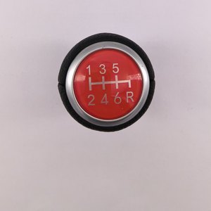 Car <b>Gear</b> <b>Knob</b> Leather Red And Black 6 Speed Manual Transmission Shift <b>Knob</b> For Subaru Ergonomic Design - Product Image 2