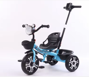<span class=keywords><strong>Tricycle</strong></span> pour enfants pas cher en gros de Chine avec poignée de poussée, poussette à 3 roues pour bébé à vendre - Product Image 3