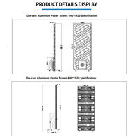 Led Extérieur P 2.5 Extérieur et Intérieur Double & Simple Face Imperméable Publicité Led Poster Display