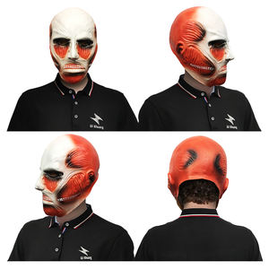 Venta al por mayor <span class=keywords><strong>Anime</strong></span> japonés Attack on Titan máscara Halloween películas fiesta temática Cosplay gigante cabeza completa máscaras de látex - Product Image 3