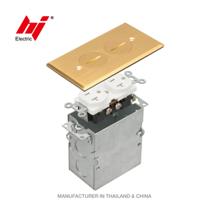 Cubierta empotrada de latón, <span class=keywords><strong>caja</strong></span> de montaje de <span class=keywords><strong>suelo</strong></span> Rectangular, serie única - Product Image 1