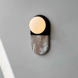 Jia Wenjun Natural Marble Wall Lamp <b>Led</b> <b>Light</b> Source 220V For Living <b>Room</b> Bedroom Hallway Lighting - Product Image 1