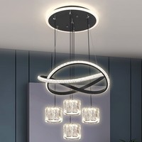 Lustre de salle à manger à LED minimaliste moderne avec protection des yeux au design étoile nordique pour la salle à manger et la chambre à coucher