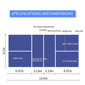 عينات مجانية من أرضيات ملاعب البيكلبول الأكريليكية بالجملة من المصنع، أرضية ملعب محمولة للاستخدام الداخلي والخارجي - Product Image 4