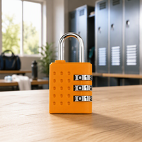 Mini cadenas à combinaison à 3 chiffres en alliage de zinc, revêtement en plastique ABS, léger, pour bagages de voyage