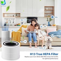 Filtre de remplacement H13 True HEPA au charbon actif pour l'élimination des odeurs et du formaldéhyde, compatible avec LEVOIT Core 300, vente en gros OEM ODM