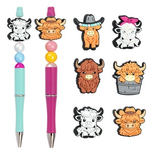 Décorations de perles colorées personnalisées CCH pour stylos à bille ronds, stylos à bille créatifs en plastique - Product Image 2