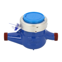 Low Starting Flow Rotary Vane Multi Jet Water Meter 0~30℃ Cold Water Meter Brass Iron Plastic Body Optional for Wholesale