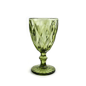 Juego de copas de vino azules con diamantes de imitación para boda, copa de cristal de diseño vintage para fiesta y restaurante - Product Image 2