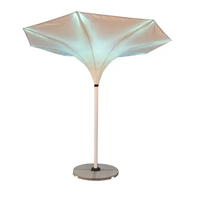 Trendy Tulip Mushroom Inverted Umbrella Einzigartiges dekoratives Blumen design Outside-In Upside für Outdoor Patio Pool Side Polyester