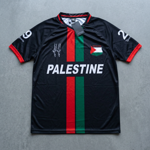เสื้อเจอร์ซีย์ปาเลสไตน์แบบสั่งทำพิเศษ ทุกประเทศ ผลิตจากโพลีเอสเตอร์ 100% สำหรับการแข่งขันและฝึกซ้อม ระบายอากาศได้ดี แขนสั้น ทรงปกติ - Product Image 1
