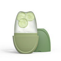 Outil de massage de beauté kit de moule à glaçons en silicone brillant rouleau facial à glaçons pour masseur de visage