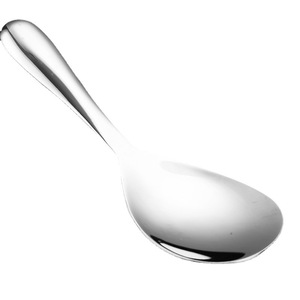 Cuchara de arroz delgada y brillante de grado alimenticio, pulida a espejo, para uso en restaurantes y hogares. - Product Image 1
