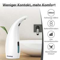 Distributeur automatique de savon liquide mural étanche à piles 300 ml, infrarouge, 4 niveaux réglables, pour salle de bain, hôtel, CE FCC